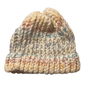 Handmade Cozy Multicolor Knit Beanie for Kids